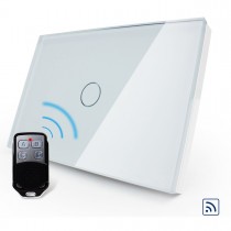 Interruptor Touch Screen com 1 botão com Função Remote e Paralelo - Branco - Livolo - LMS-VL-C301SR-81