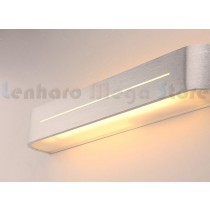 Luminária Arandela Para Banheiro Led 16w - 58cm - 220v - Alumínio Escovado - Branco Quente