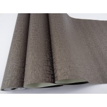 Papel de Parede Lavável - Marrom com Texturas - Rolo 10m x 53cm - LMS-PPY-121607