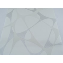 Papel de Parede - Branco  com Arabesco Cinza com Brilhos - Rolo com 10m x 53cm - LMS-PPY-8121-1