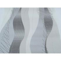 Papel de Parede - Branco, Cinza e Preto com Detalhes - Rolo com 10m x 53cm - LMS-PPY-MK880102-1