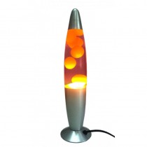 Luminária / Abajur - Lava Lamp / Lava Motion - Dourado com Líquido Rosa - 41 cm - 110 V
