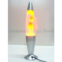 Luminária / Abajur - Lava Lamp / Lava Motion - Dourado - 34 cm - 220 V
