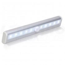 Luminária LED s/ Fio Sensor de Luminosidade e Presença p/ Cozinhas, Armários, Gavetas - 19 cm - Branco Quente - LMS-LS3201