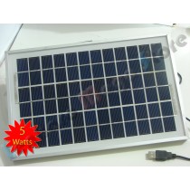 Painel / Placa / Célula Solar  5 watts - 18 volts - 5W - Monocristalina