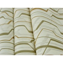 Papel de Parede Lavável - Lindo desenho Creme com detalhes Cobre - Rolo com 10m x 53cm - LMS-PPY-YWJ02-2