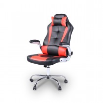 Cadeira Gamer Giratória - Preta e Vermelha - LMS-YO-RC-718