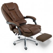 Cadeira para Escritório Giratória com apoio para os pés - Marrom - LMS-YO-RC-809-9-Marrom