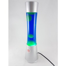 Luminária Lava Lamp - Cilíndrica - Verde com Líquido Azul - 39 cm - 110V - LMS-LVC4003