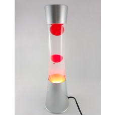 Luminária Lava Lamp - Cilíndrica - Vermelho com Líquido Transparente - 39cm - 110V - LMS-LVC4001