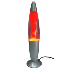 Luminária / Abajur - Lava Lamp / Lava Motion - Laranja com Líquido Rosa - 34 cm - 220 V