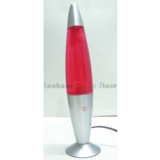Luminária / Abajur - Lava Lamp / Lava Motion - Rosa com Líquido Vermelho - 41 cm - 110 V