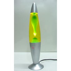 Luminária / Abajur - Lava Lamp / Lava Motion - Verde com Líquido Amarelo - 34 cm - 110 V