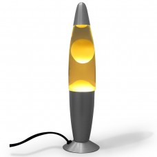 Luminária / Abajur - Lava Lamp / Lava Motion - Amarelo / Amarela  - 34 cm - 110 V