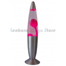 Luminária / Abajur - Lava Lamp / Lava Motion - Rosa / Pink - 41 cm - 110 V