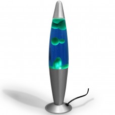 Luminária / Abajur - Lava Lamp / Lava Motion - Verde com líquido Azul - 41 cm - 220 V - OUTLET