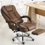 Cadeira para Escritório Giratória com apoio para os pés Big Boss - Marrom - LMS-BY-8436-T3 - Marrom